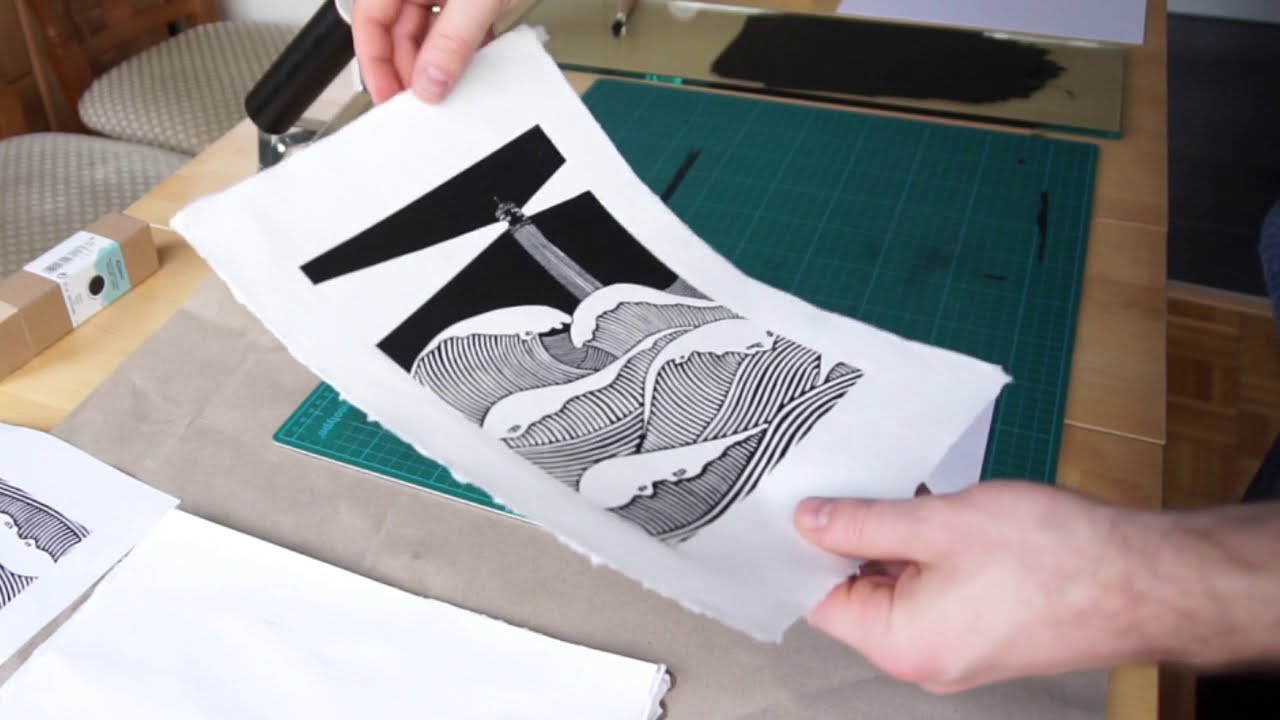 Linoldruck - Making Of