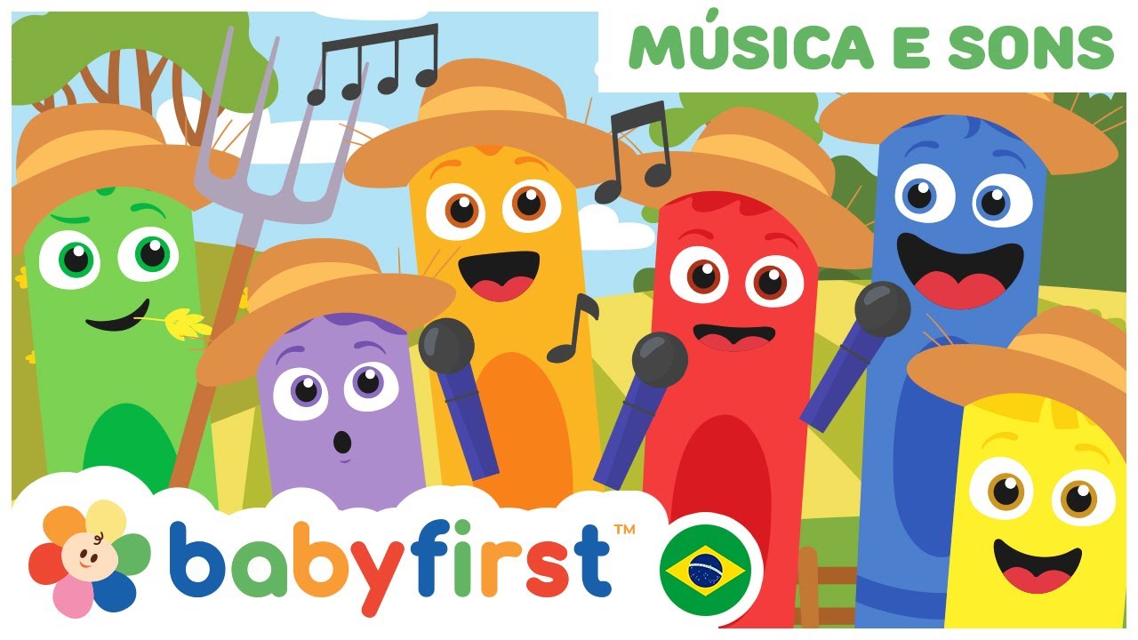 Música Infantil Brasileira | Aprenda as Cores | Canções Infantis Compilação | Baby First Brasil