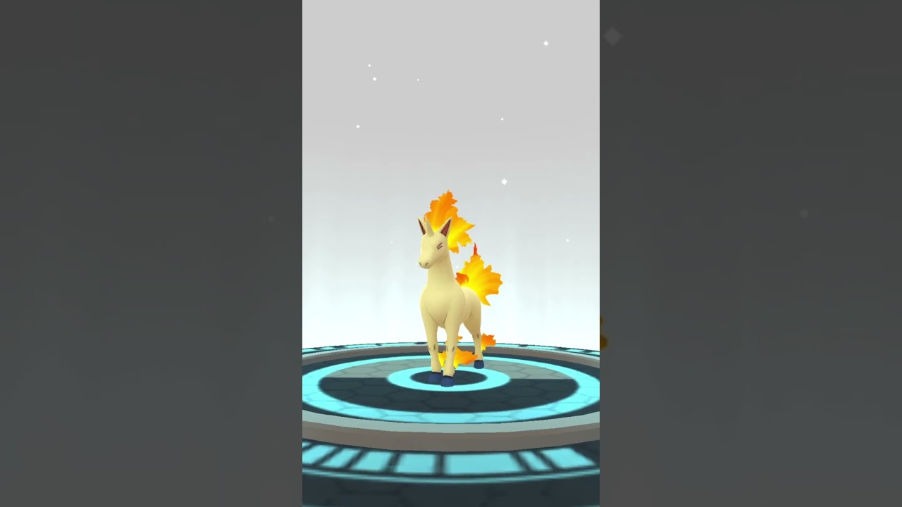 [Pokemon GO] Evolving SHIMMER Ponyta into Rapidash #pokemongo #pokemon #evolution #rapidash #ponyta