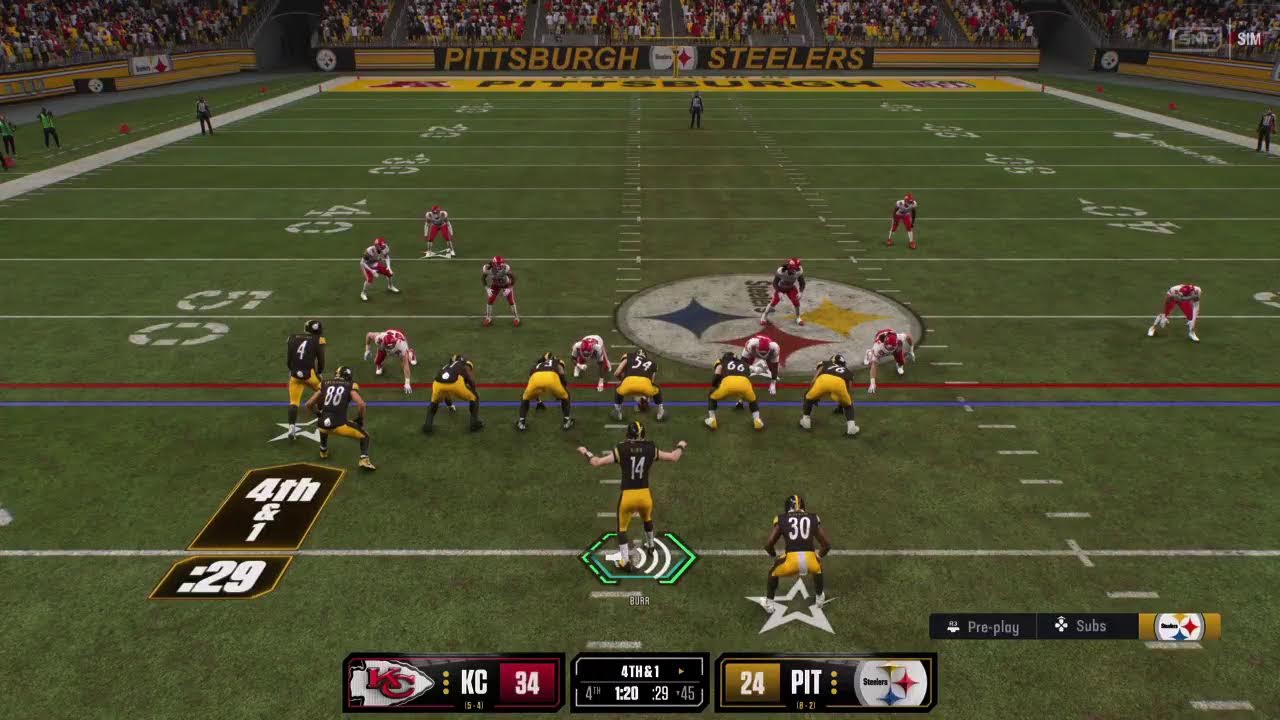 Season 34 - Week 11: Kansas City Chiefs vs Pittsburgh Steelers