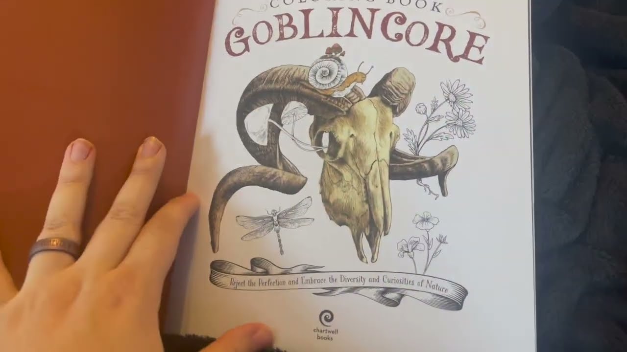 GoblinCore Colouring Book  Flip Through (STOLEN ARTWORK DO NOT BUY)