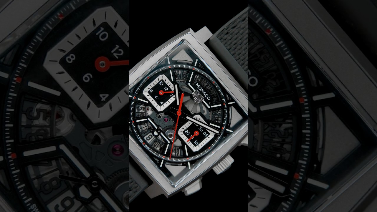 Engine for Your Wrist: Tag Heuer Monaco Skeleton Dial Titanium CBL2183 l SwissWatchExpo