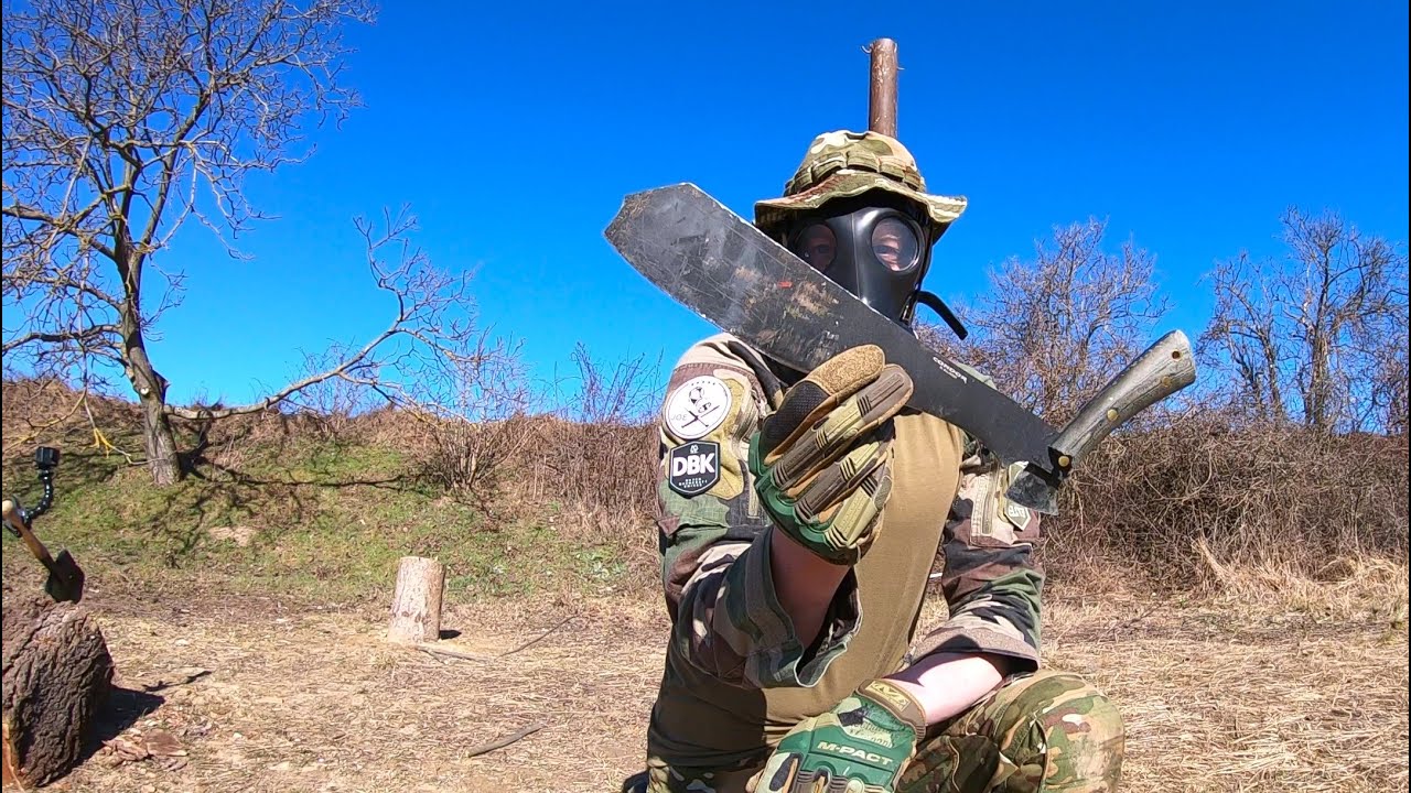 CONDOR WARLOCK MACHETE - DESTRUCTION TEST - UNTIL IT BREAKS - 1075 CARBON STEEL @joeflowers2099