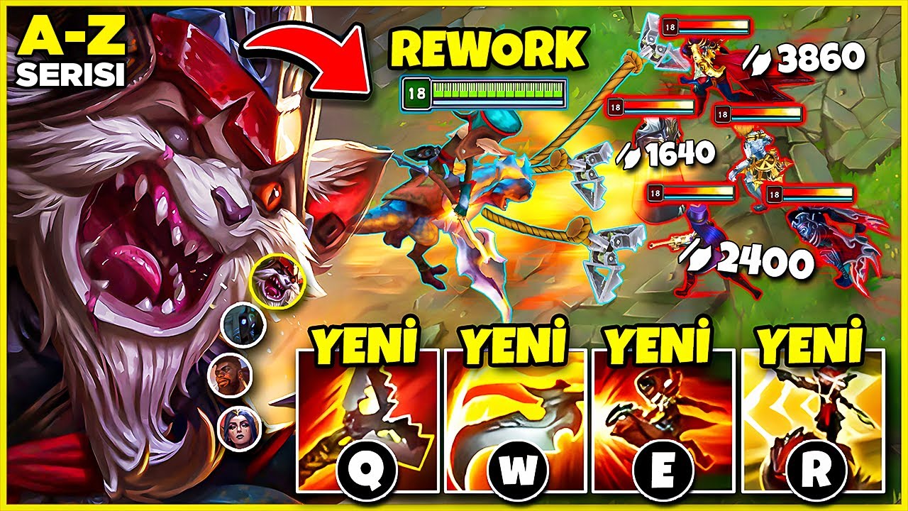 YENİLENMİŞ KLED İLE ORMANDA DEHŞET SAÇMAK! (HER ULTİ = 1 KILL!) | A-Z JUNGLE #18