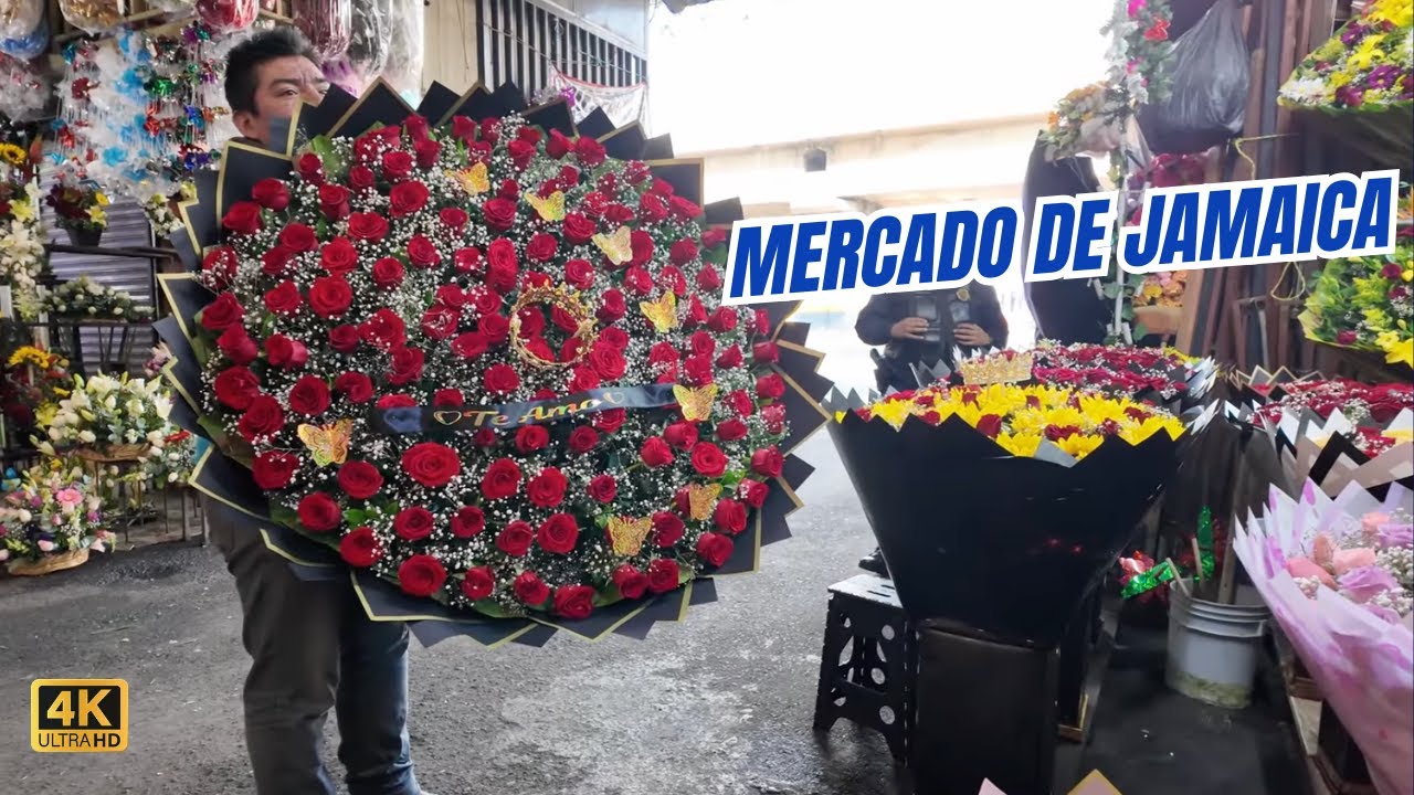 Un Recorrido por el Colorido Mercado de Jamaica | CDMX en 4K