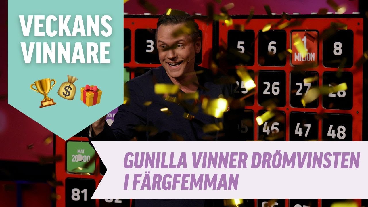Största vinsten i FärgFemman med dubbellott! I Bingolotto