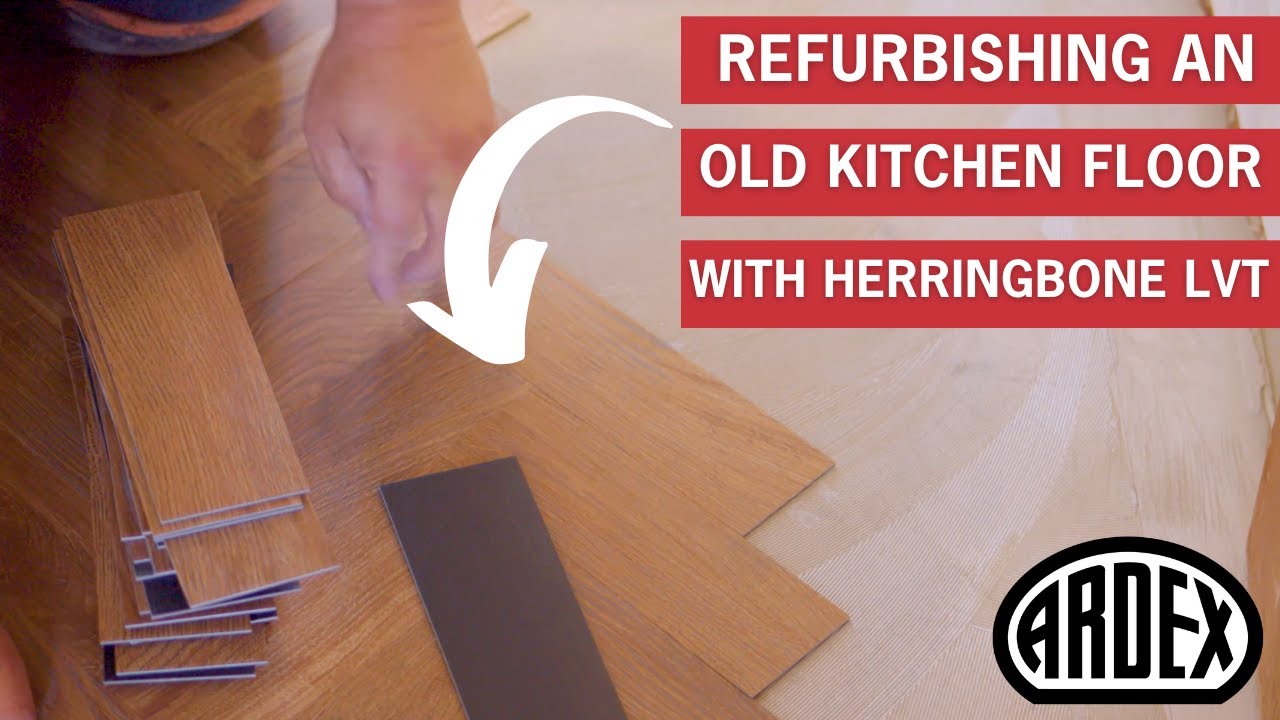 Refurbishing an Old Kitchen Floor with Herringbone LVT