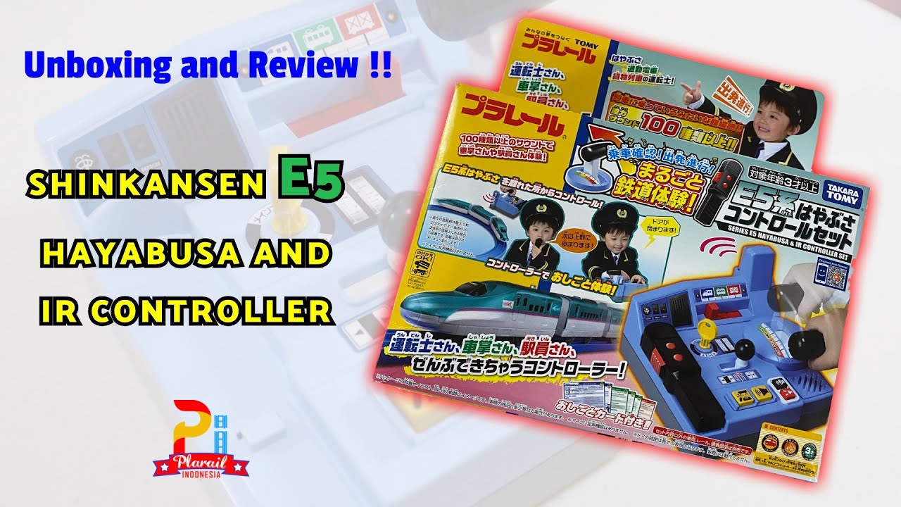 Plarail Indonesia - Unboxing プラレール E5 Hayabusa IR Controller (English Subtitle)