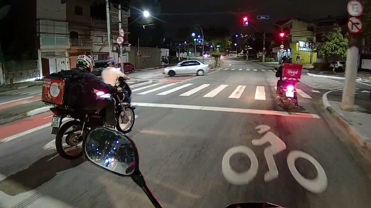 13/10/2025, SJcam SJ20 Dual Lens 4k , mais um vídeo noturno com a nova câmera de ação  ☠️🎥👊🏽✊🏽🏍️🙏🏽