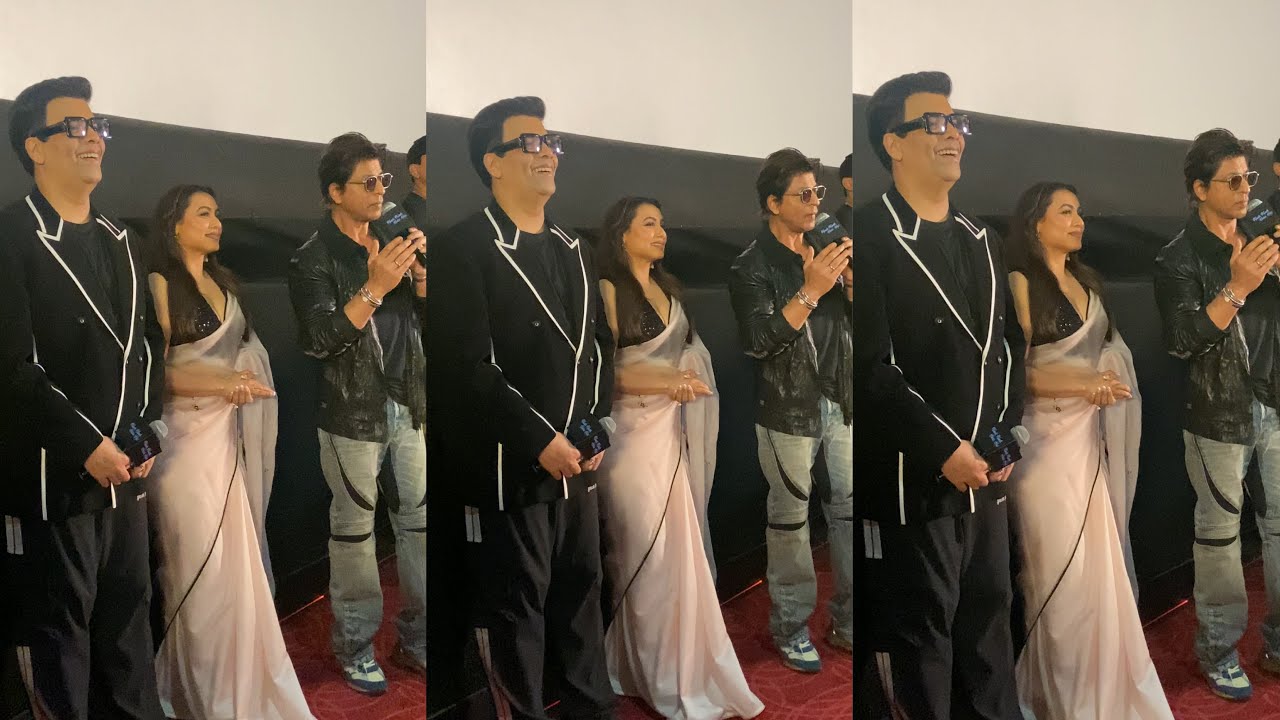 Shahrukh Khan Karan Johar Rani Mukherjee At Special Screnning Of Kuch Kuch Hota Hai In Mumbai