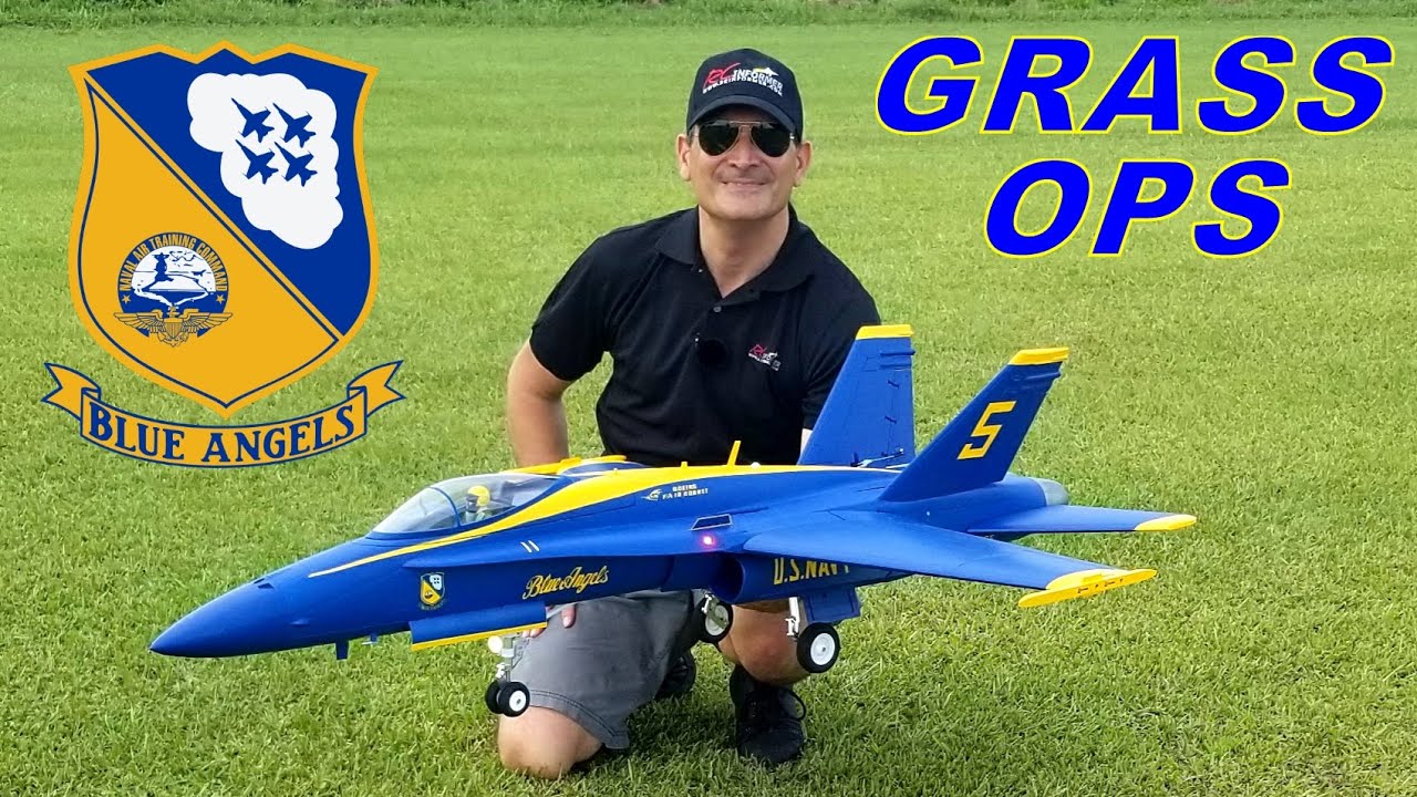 FREEWING F-18 90MM Grass OPS, on the ADMIRAL 6000 Lipo By: RCINFORMER