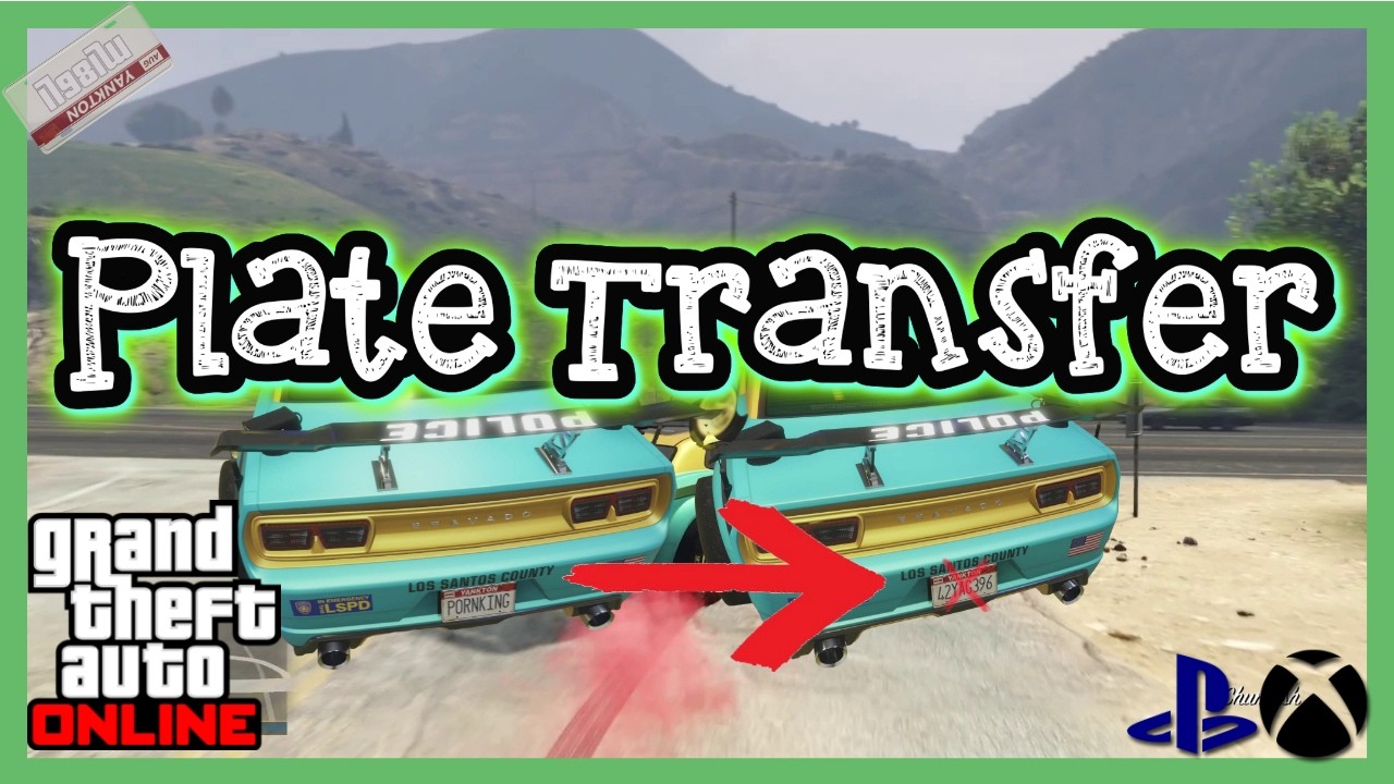 GTA Online | Plate Transfer | XBOX, PS                      #xboxseriesx #gta #gtaglitch #gtaonline