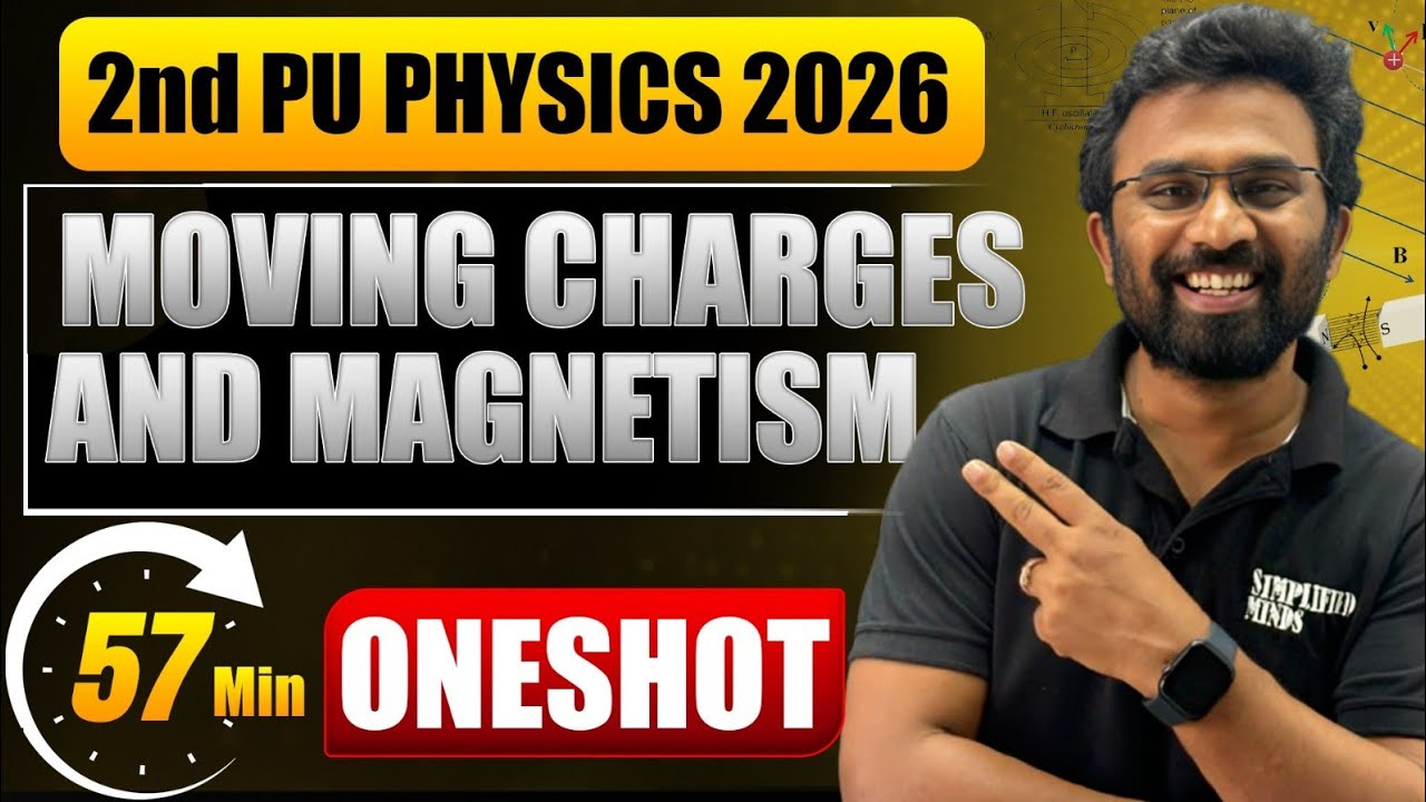 2ndPU Physics 2026 | Moving Charges and Magnetism