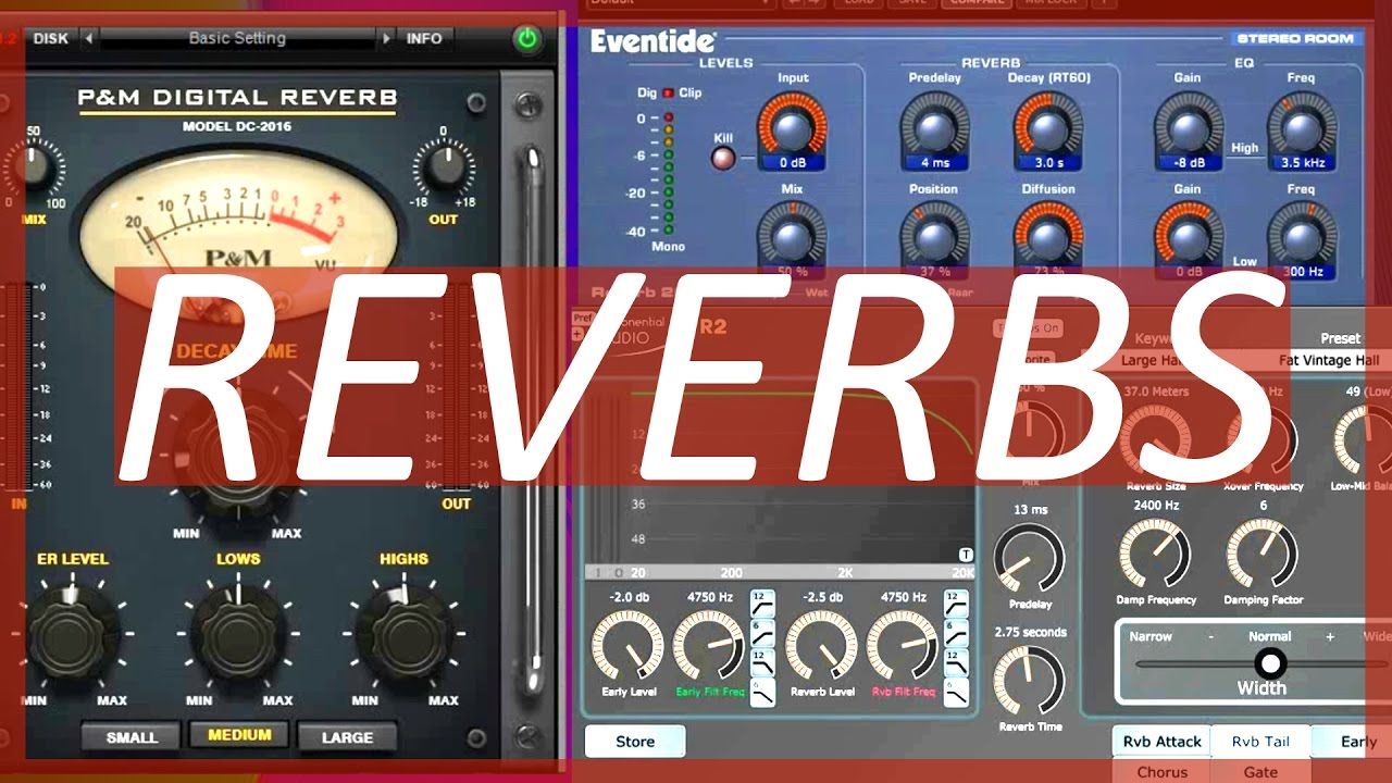 Reverb Plugin Comparison | Eventide vs Exponential Audio vs P&M
