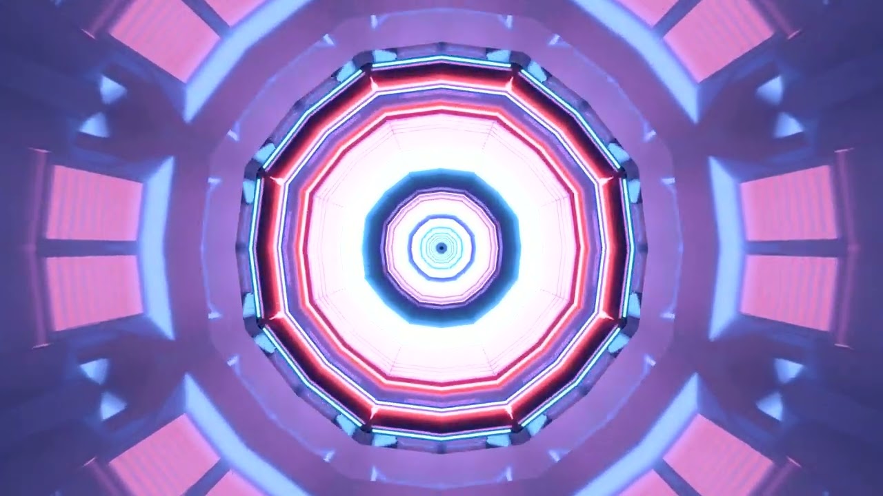 10 hours 4K UHD 60fps Screensaver Neon Tunnel VJ Loop for Windows 10 PC Laptop Background Edits