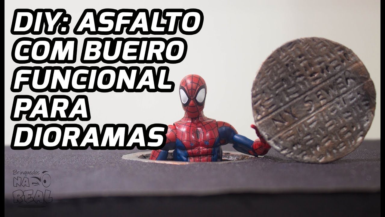DIY #55: Asfalto com Bueiro Funcional  - Tutorial - Faça você mesmo BUEIRO