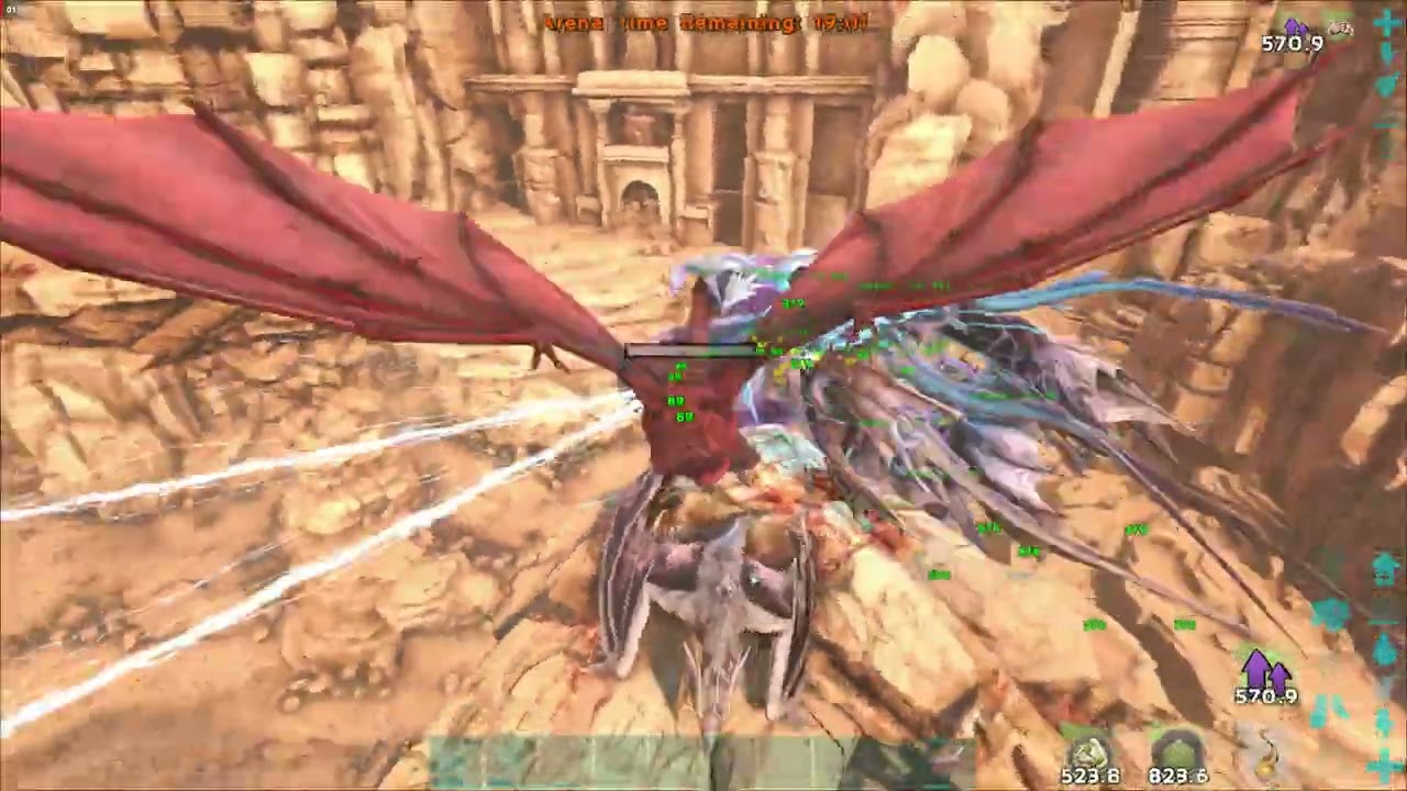ARK Scorched Earth Alpha Manticore VS Lightning Wyverns