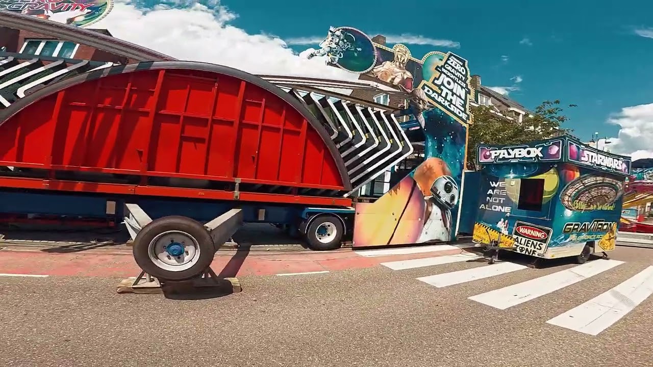 Opbouw (aufbau) Gelaener Kirmes   Kermis Geleen 2024 deel2