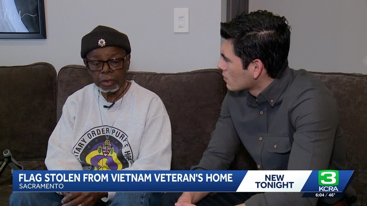 Purple heart veteran’s flag stolen in heartbreaking Natomas theft