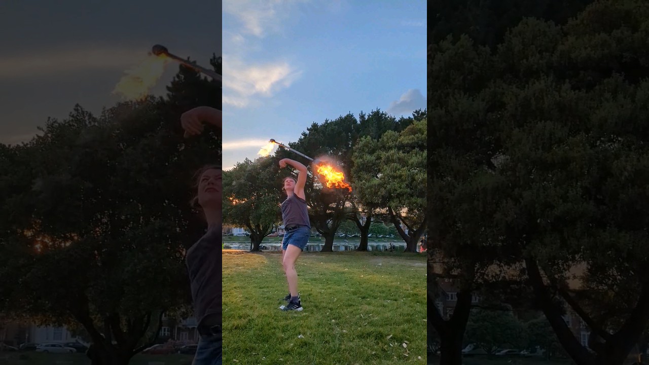 Pompey Fire Performing: Contact Fire Staff! BIG HELIX BURN OFF!