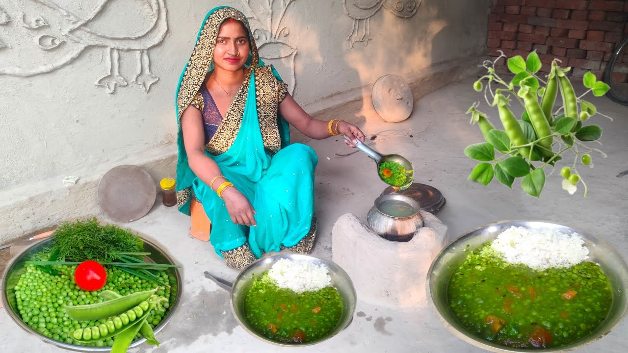 हरे मटर की दाल बनें ऐसा बच्चे हों या बड़े कटोरीयां भर - भर के खायेंगे 😋- Matar Daal Tredisnal recipe