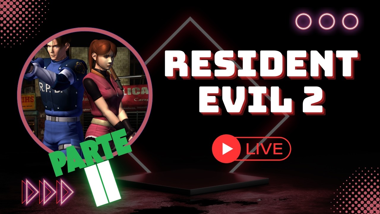 RETROGAMING PS1| RE 2  EN VIVO🔴 GAMEPLAY #retrogaming #re2 #capcom #ia #live