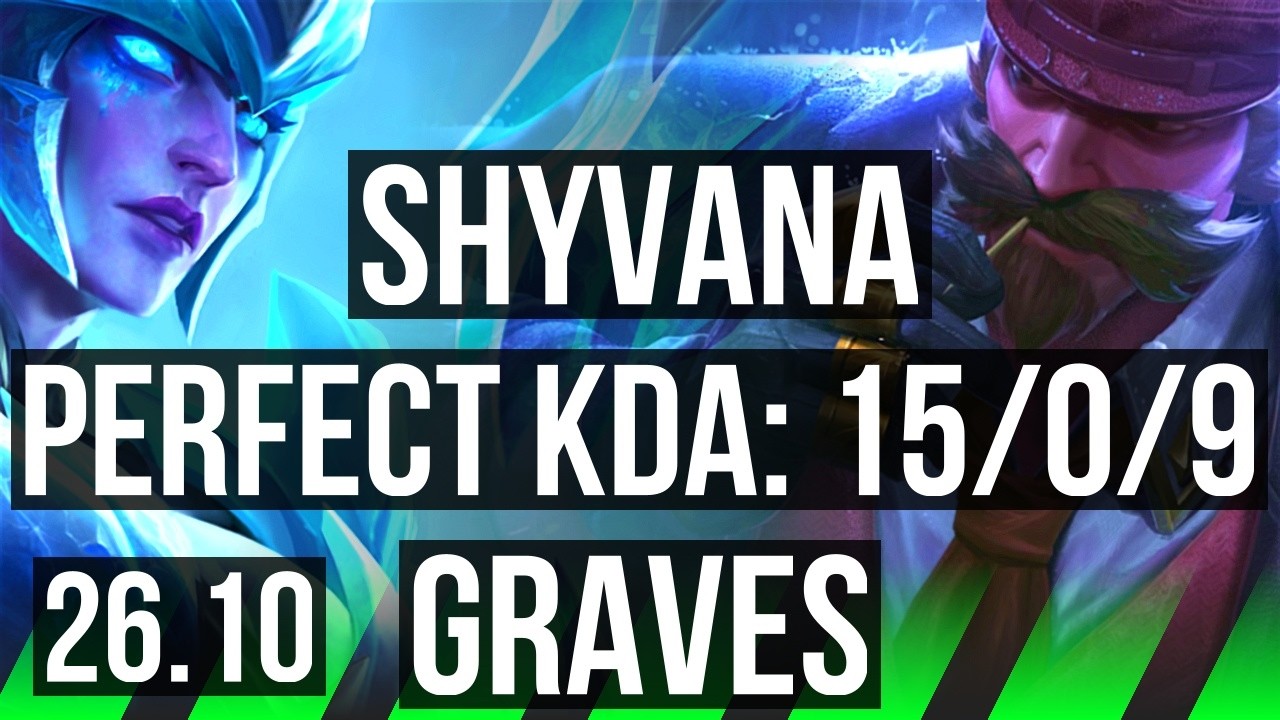 SHYVANA vs GRAVES (JGL) | Stormraider's Surge, Perfect KDA: 15/0/9 | EUW Grandmaster | 26.10