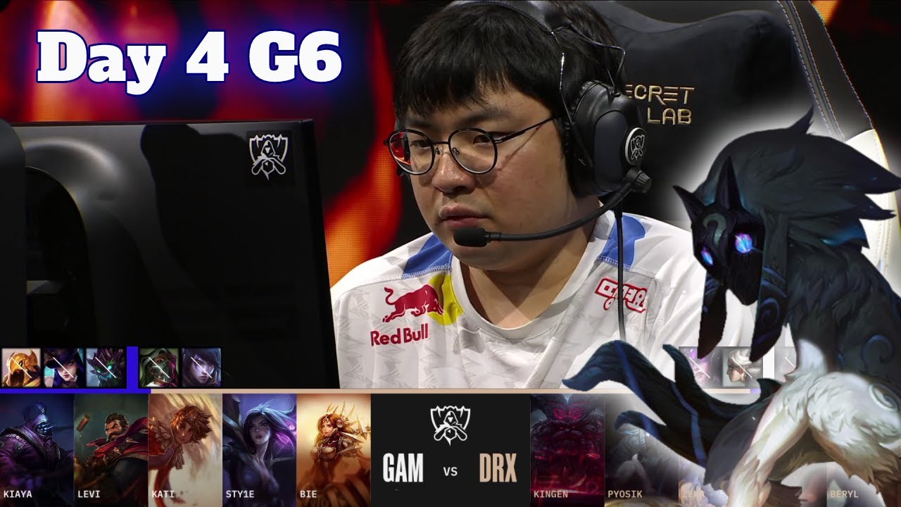 GAM vs DRX | Day 4 LoL Worlds 2022 Main Group Stage | GAM Esports vs DRX - Groups full game