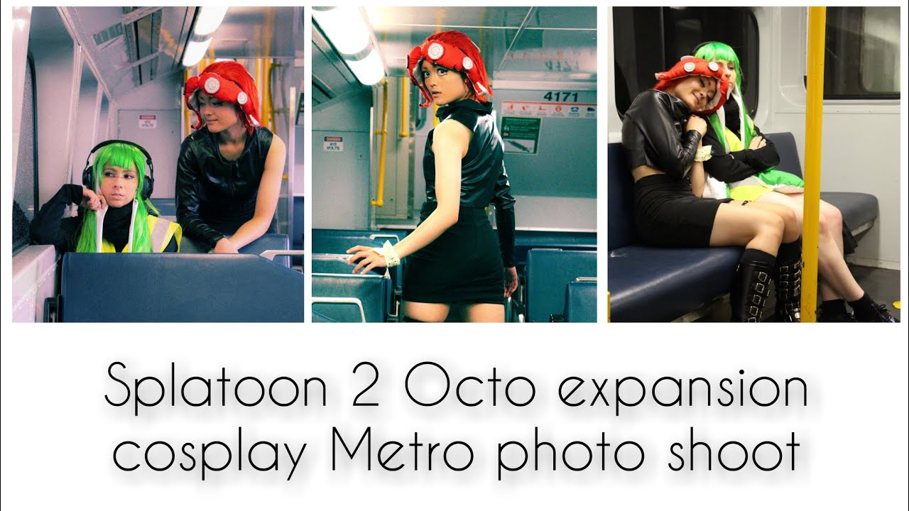 🎱🐙TEST FAILED 🦑🚉 SPLATOON 2 OCTO EXPANSION COSPLAY METRO PHOTO SHOOT VLOG! W/ Agent 3 and Marie!