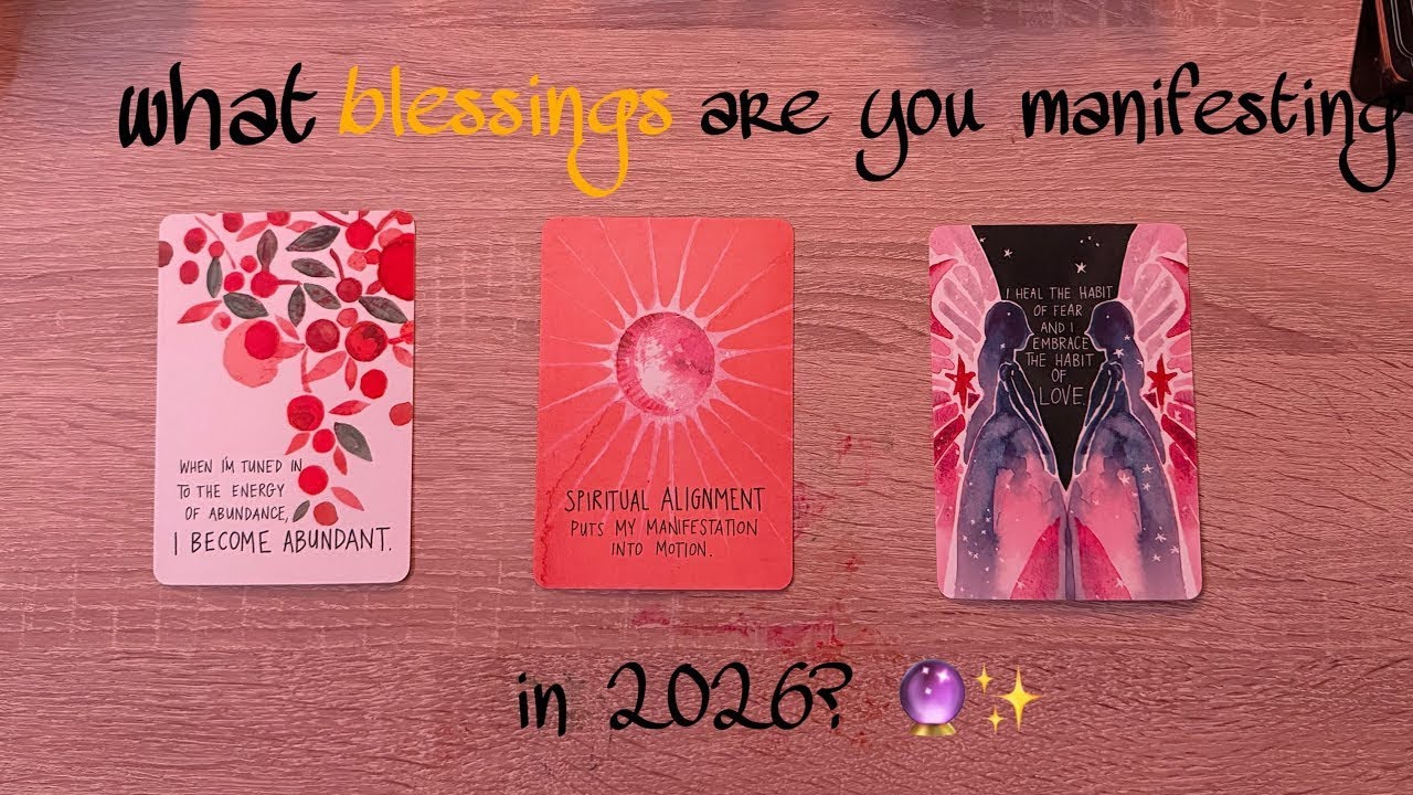 what ✨blessings✨are you manifesting in 2026? pick a card Tarot reading 🔮🤍