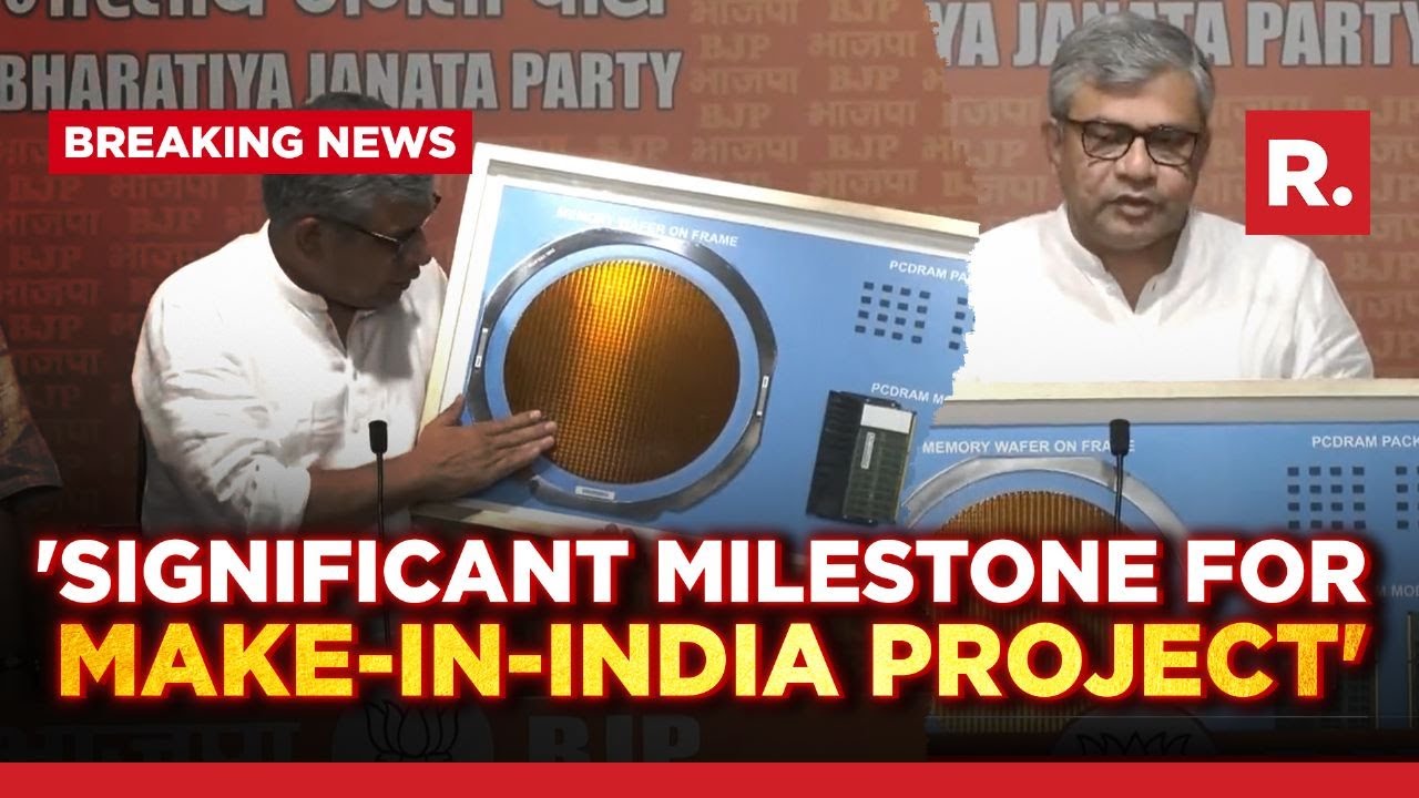 Ashwini Vaishnaw brings chip-board to briefing, demonstrates India's semiconductor win