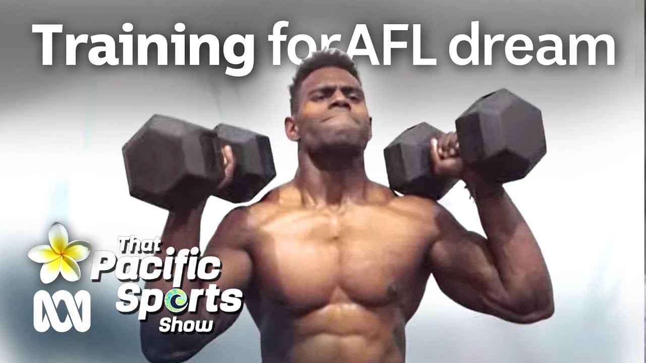 PNG's Jeconiah Peni on training in Melbourne for the AFL dream | Pacific Sports Show | ABC Australia