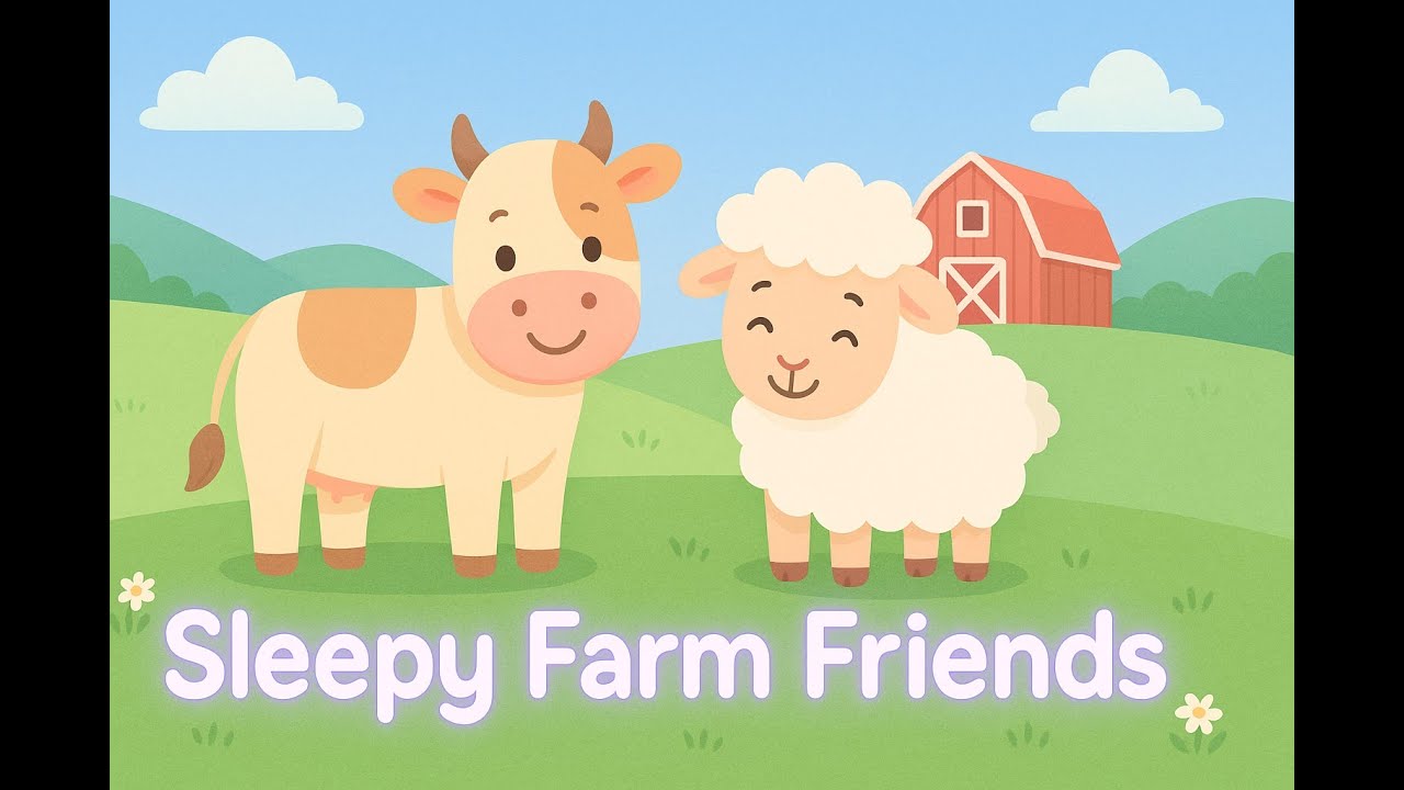 Farm Animals Calm Colored Journey | Relaxing Sounds to Help Kids Sleep