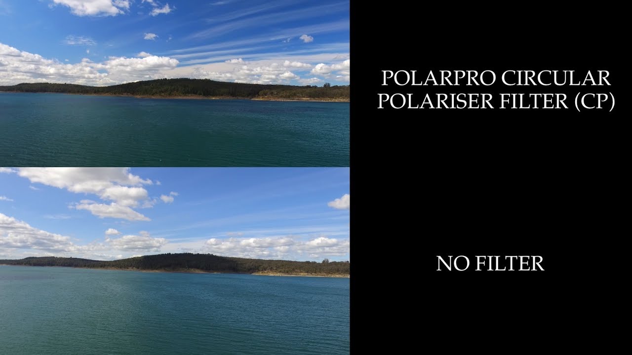 PolarPro Circular Polarizer (CP) Filter v No Filter - Drone