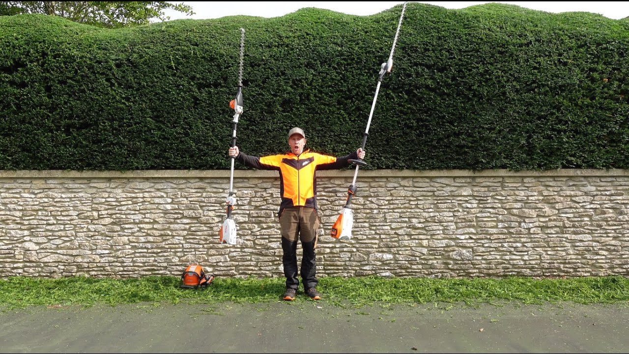 Аккумуляторные кусторезы STIHL HLA 135 и HLA 66 с удлиненной рукоятью — сравнение бок о бок