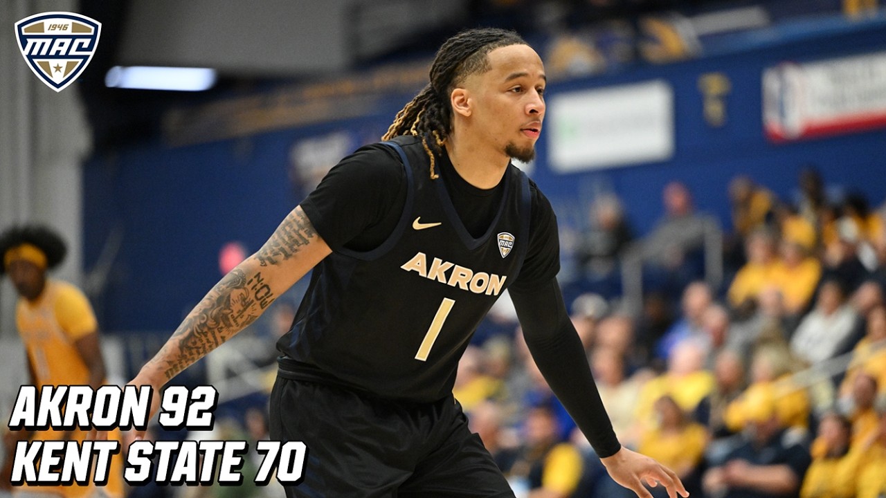 MAC MBB: Akron Highlights vs. Kent State | 2.27.26