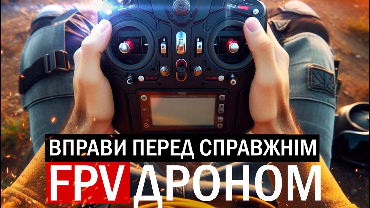 УРОК 3. КУРС FPV З НУЛЯ ДО ПРОФІ. ПІДГОТОВКА ПІЛОТА ДО СПРАВЖНЬОГО ДРОНА. ВПРАВИ НА МАНЕВРЕННІСТЬ.