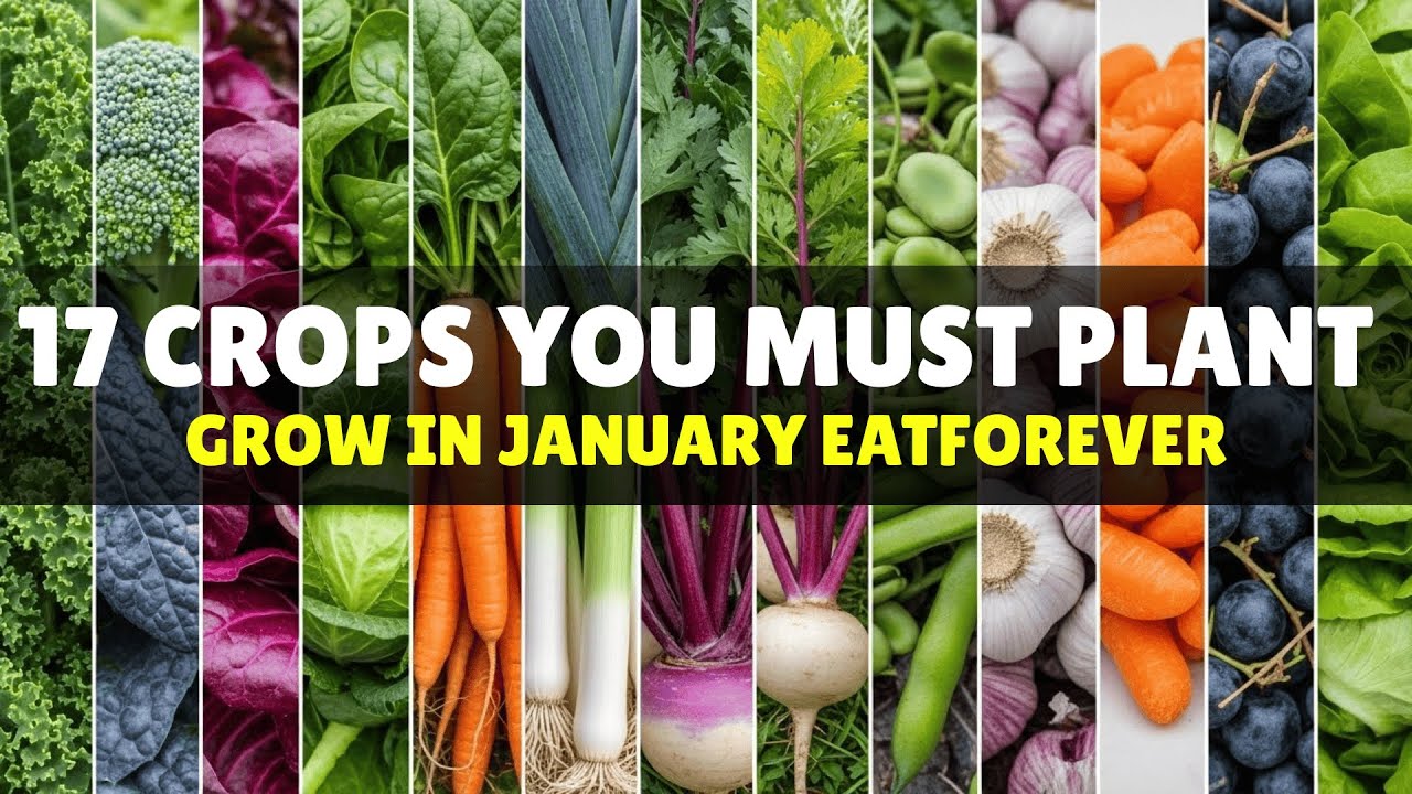 17 культур, которые необходимо посадить в январе, чтобы прокормить семью в течение года.