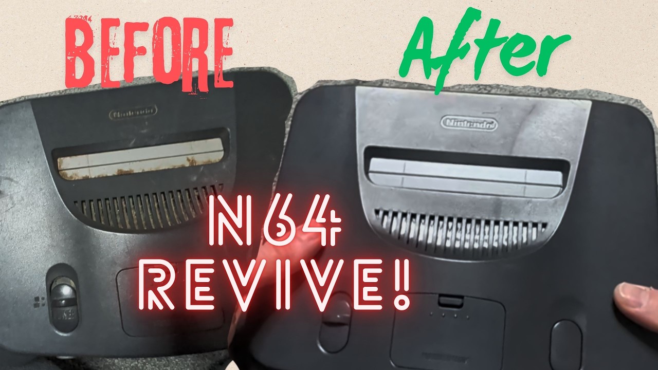 This N64 Was FILTHY on the Outside… Full RGB Restoration!