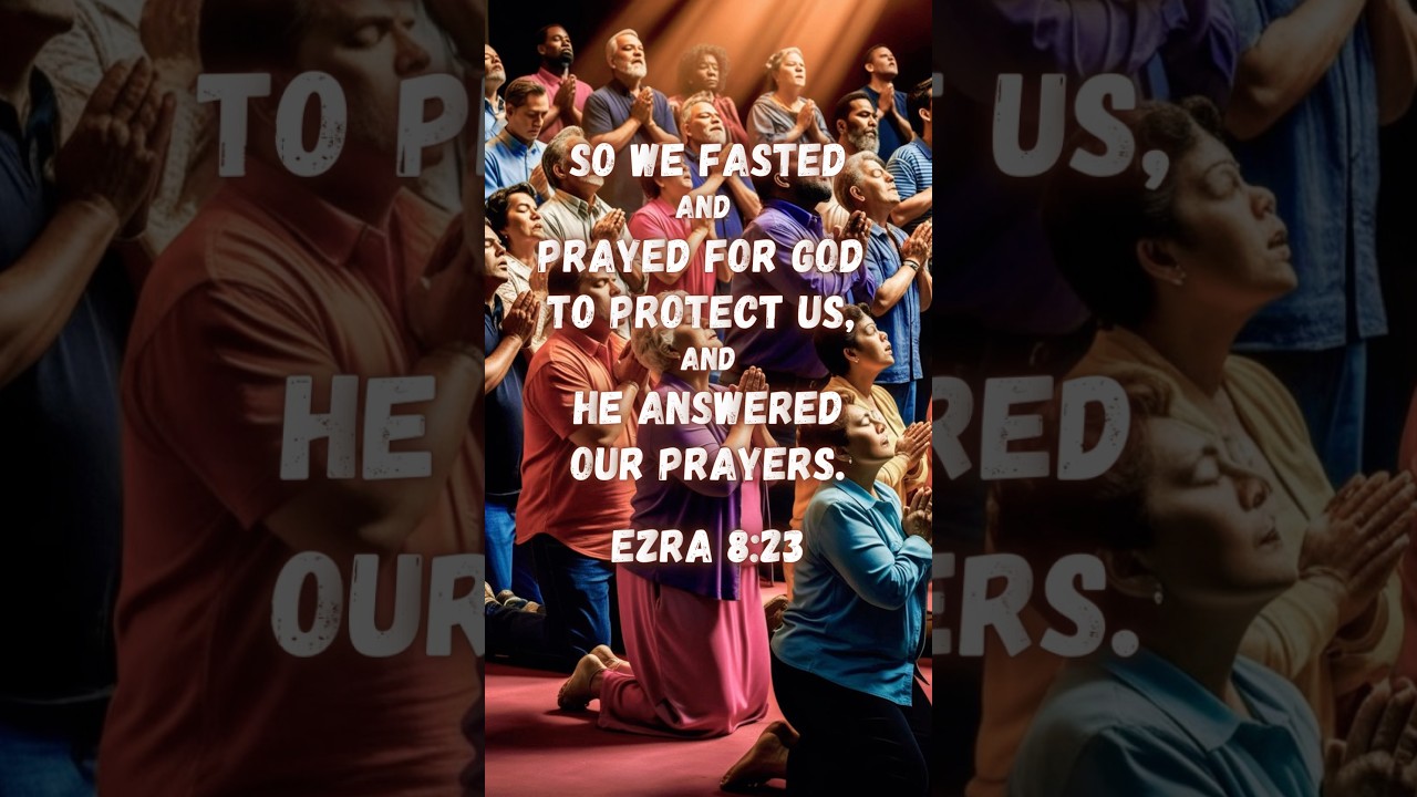 Ezra 8:23 - Fasting and Prayer: Trusting God for Protection #fasting #godsword #jesuslovesyou #ezra