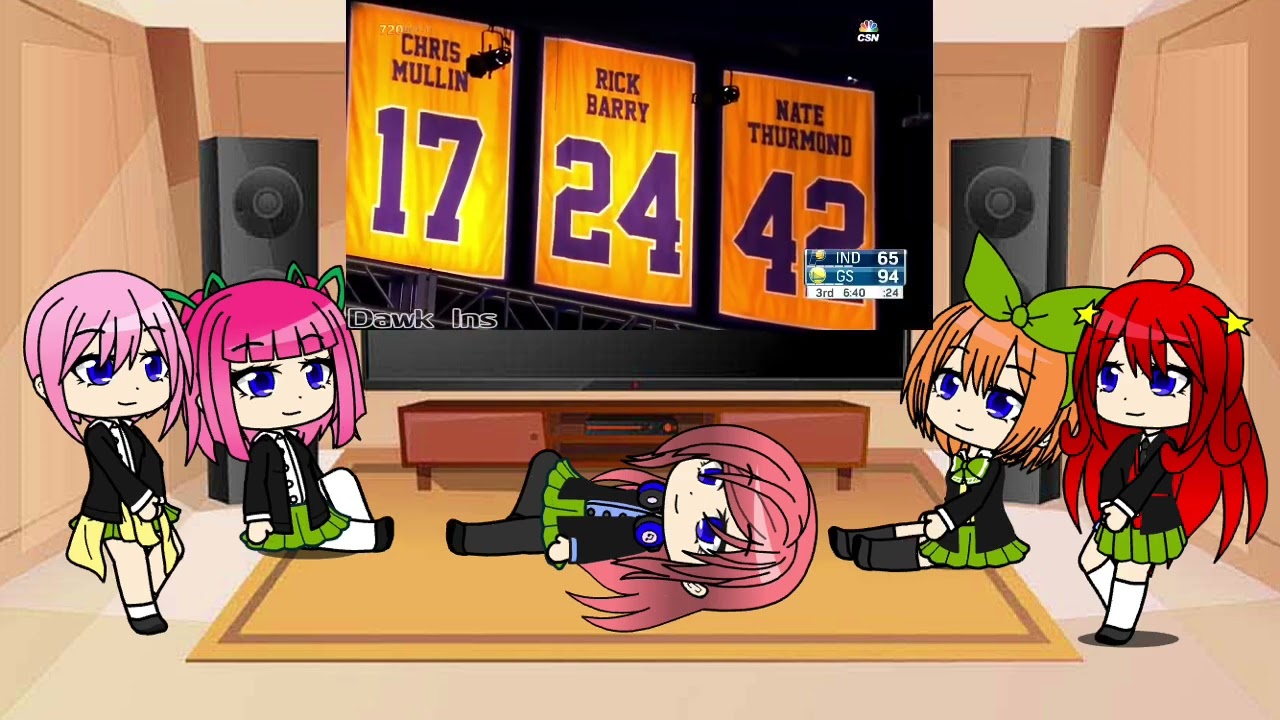 Gacha Club Quintuplets Part 4.1 react to Klay Thompson