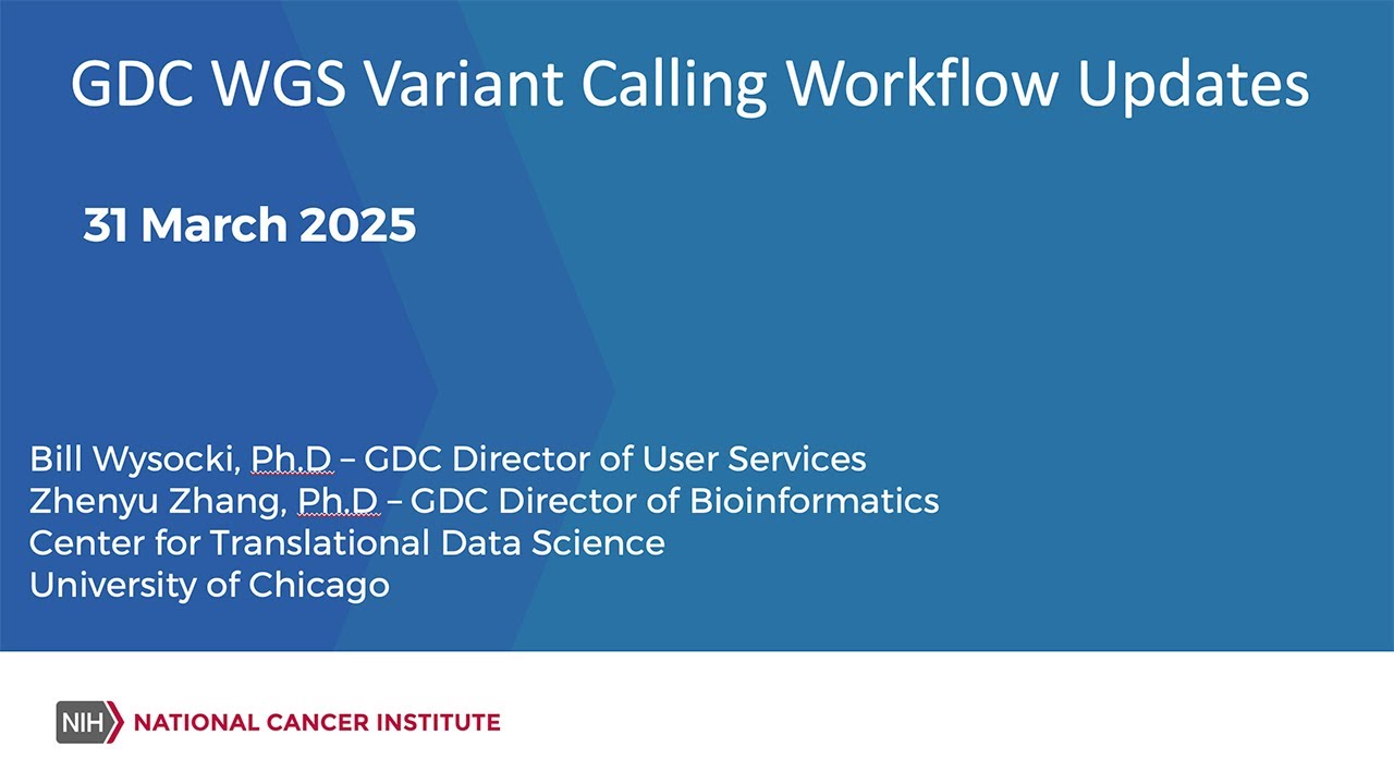 GDC WGS Variant Calling Workflow Updates
