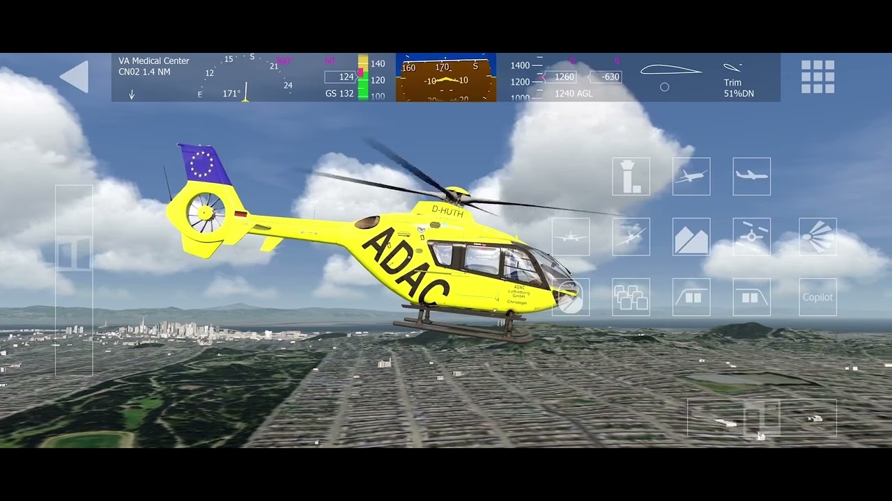 Aerofly FS 2022 - Eurocopter EC-135 flight - Mon.19.Sept.2022