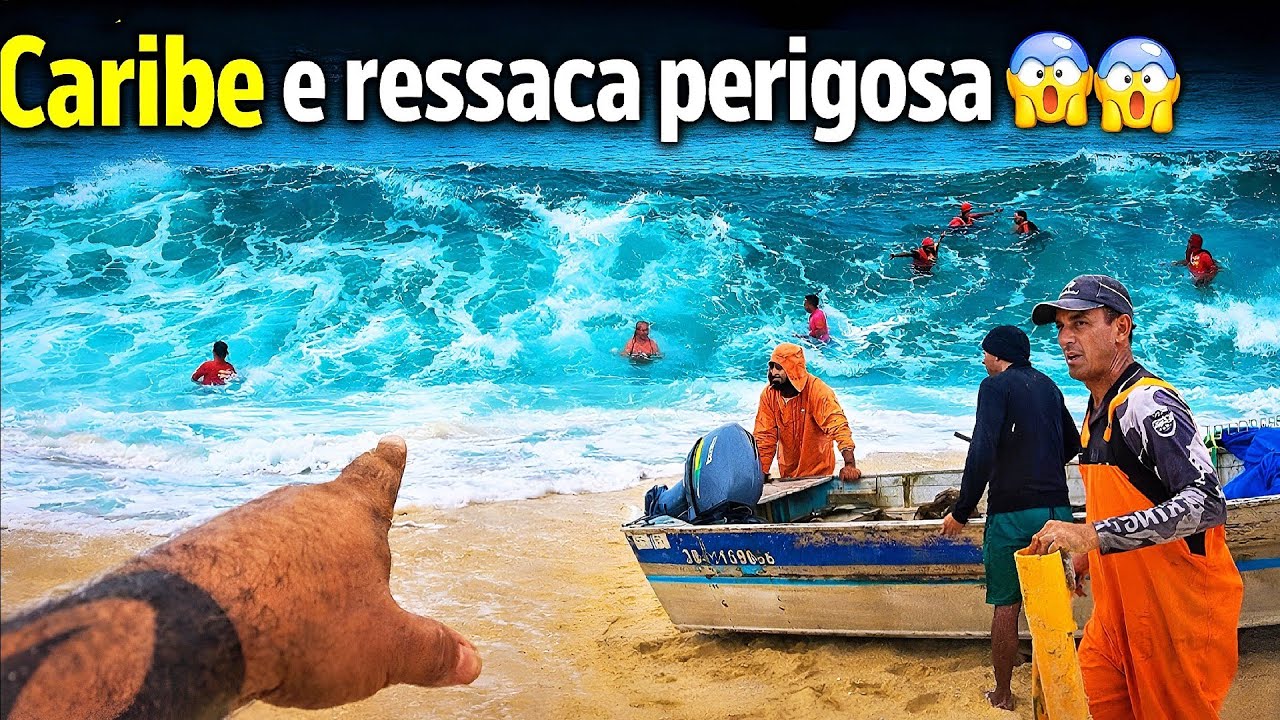 Itaipuaçu Maricá tem mar de Caribe e ressaca perigosa 😱😱