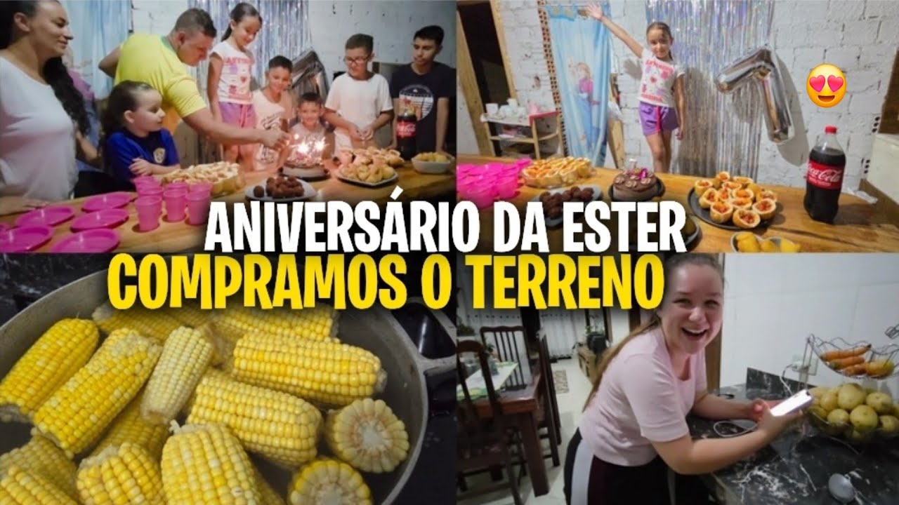 ANIVERSÁRIO DA ESTER ||MAIS UMA CONQUISTA||DEUS É MARAVILHOSO 😍🙏🏼