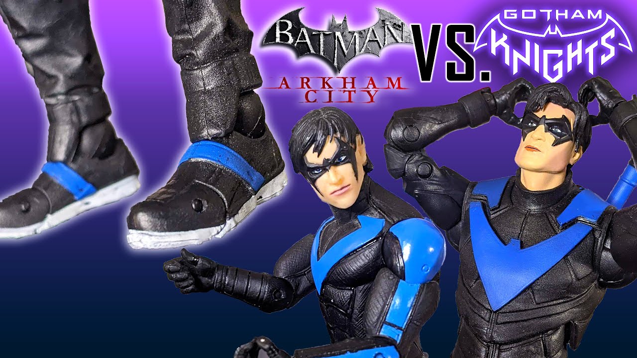 Gotham Knights Nightwing gets ROASTED (DC Collectibles vs. McFarlane Toys)