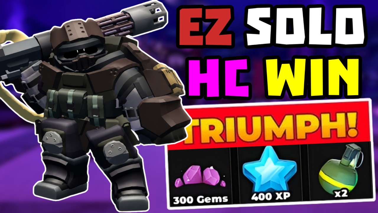 SOLO Reworked Hardcore Победа С Juggernaut + Полный Гайд | TDS Tower Defense Simulator