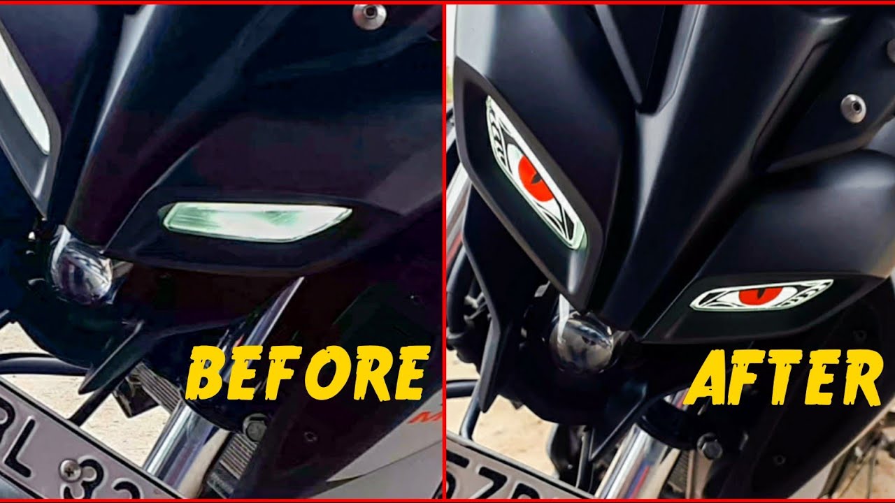 Фара Альтернатива в МТ-15 / Дизайн глаз для фар / Наклейки R.R.