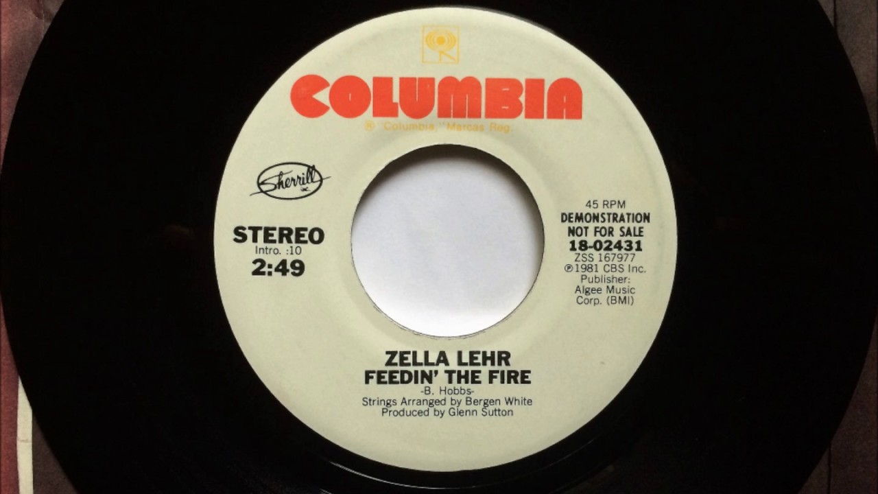 Feedin' The Fire , Zella Lehr , 1981