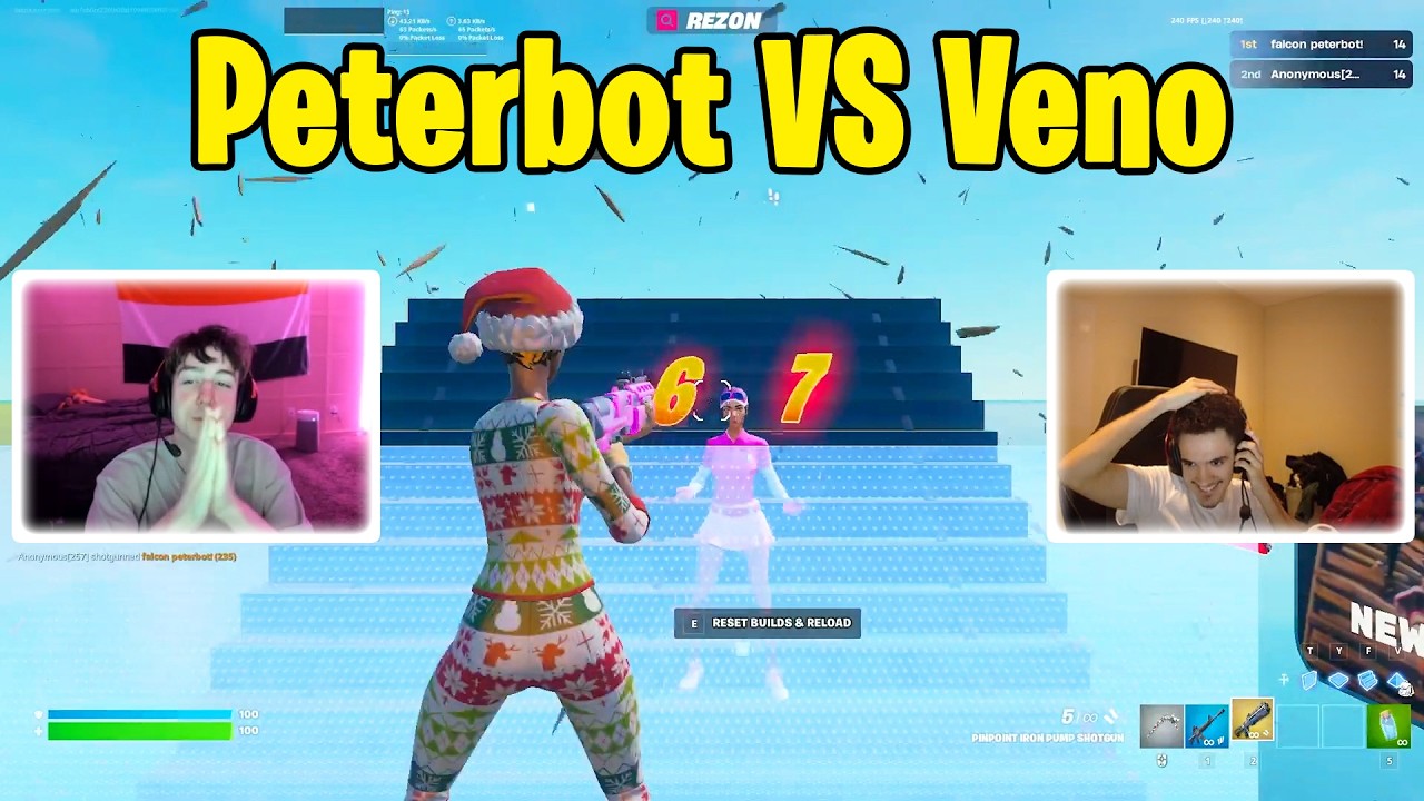 Peterbot VS Veno 1v1 TOXIC Buildfights!